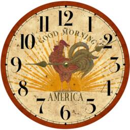 Rooster Clock - Good Morning America Clock - thumbnail 3