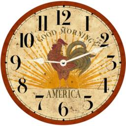 Rooster Clock - Good Morning America Clock - thumbnail 2