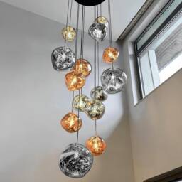 Lava Melted Pendant Light, Multi Pendant Light For Hallway, Nordic Pendant, Bubble - thumbnail 3