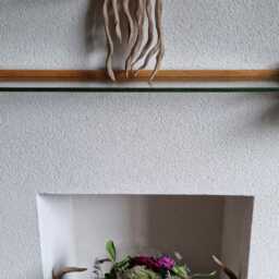 Single Handmade Solid Oak Rustic Candle Sconce /Shelf . Candles Etc Not Included - thumbnail 3