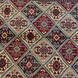Afghan Turkoman Wool Rug Hand Knotted Boho Area Rug - 7.1 X 5.1 Ft - thumbnail 3