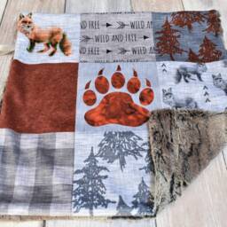 Fox Lovey - Mini Baby Blanket Woodland Gift Shower Lovie Security - thumbnail 4