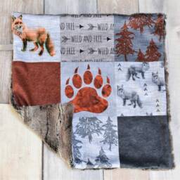 Fox Lovey - Mini Baby Blanket Woodland Gift Shower Lovie Security - thumbnail 2