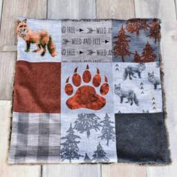 Fox Lovey - Mini Baby Blanket Woodland Gift Shower Lovie Security - thumbnail 3