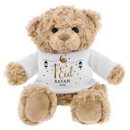 Personalised Eid Teddy Bear, Custom Name, Baby Gift, Al Fitr, Celebration Keepsake, Soft Plush Toy, Unique Ramadan Present - thumbnail 2