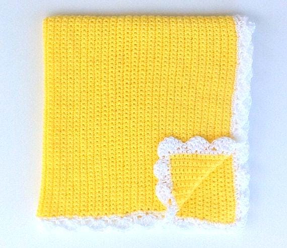 Crochet Baby Blanket - 21 Colors Available - image 1
