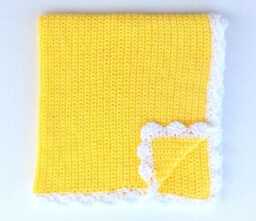 Crochet Baby Blanket - 21 Colors Available - thumbnail 1