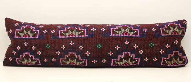 King Kilim Lumbar Pillow Cover 14x48, Turkish Oriental Design - image 1