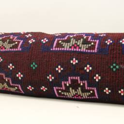 King Kilim Lumbar Pillow Cover 14x48, Turkish Oriental Design - thumbnail 3