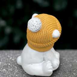 Garden Teddy Bear Sculpture Outdoor Figurine Concrete Ornament Cement Animal Decoration Teddy Lover Gift Yard Art Handmade - thumbnail 4