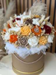Candle Gift Bouquet - Luxury Floral Arrangement - Scented Home Decor - thumbnail 1