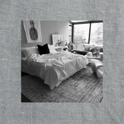 Foggy Gray Linen Bedspread Coverlet - Solid Made To Order in The Usa Soft Bedding - thumbnail 1