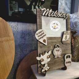 Personalized Baby Girl Boy Photo Picture Frame Metric, Keepsake Newborn Gift Wooden - thumbnail 2