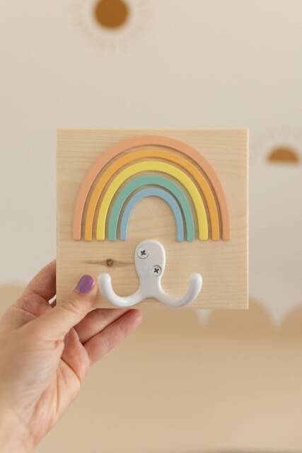 Kids Wall Hook - Nursery Decor Bedroom Hooks Coat For Bathroom Birthday Gifts - image 1