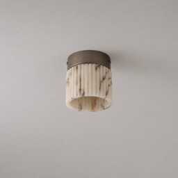 Natural Alabaster Ceiling Light Circular Marble Ceiling Flush Mount Light - Handmade Lighting For Kitchen Island - thumbnail 3