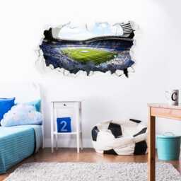 Premier League Champions 2018 - Smashed Etihad Stadium Mural - Corner Shot - thumbnail 1