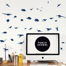 Dinosaur Wall Decal Set Jurassic Nursery Decor - thumbnail 1