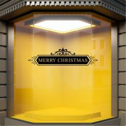Merry Christmas Window Sticker Xmas Shop Display Home Decoration Decal - thumbnail 2