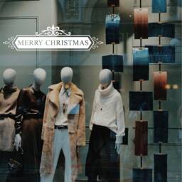 Merry Christmas Window Sticker Xmas Shop Display Home Decoration Decal - thumbnail 3