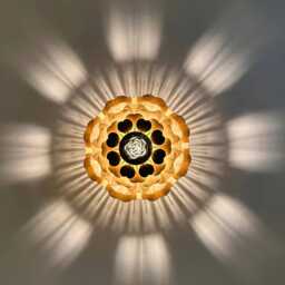 Pendant Chandelier, Farmhouse Lighting Fixtures, Chandelier Light, Wood Cozy Lighting, Warm Art Deco Light - thumbnail 3