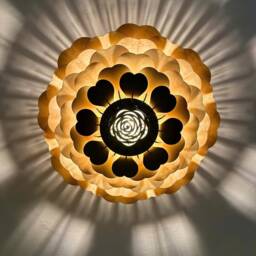 Pendant Chandelier, Farmhouse Lighting Fixtures, Chandelier Light, Wood Cozy Lighting, Warm Art Deco Light - thumbnail 2