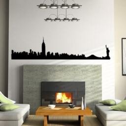 Nyc Manhattan Skyline Decal - Vinyl Wall Sticker - thumbnail 3