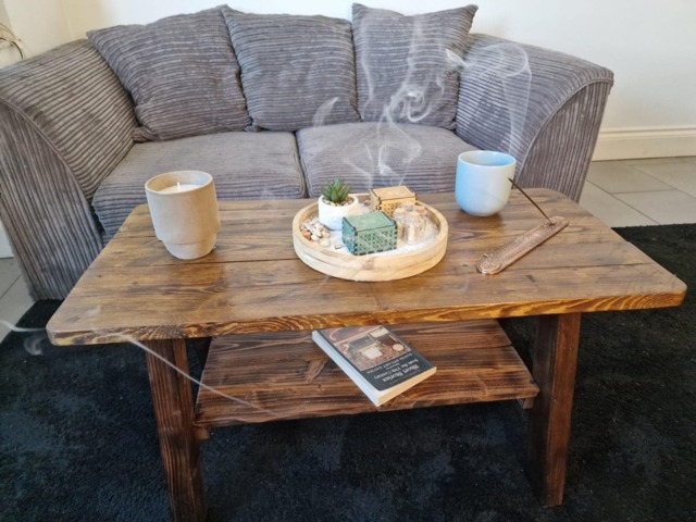 Handmade Wooden Coffee Table - image 1