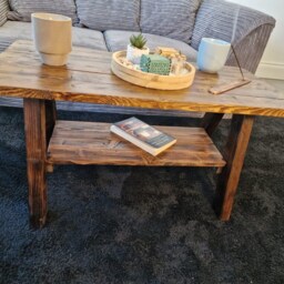 Handmade Wooden Coffee Table - thumbnail 3