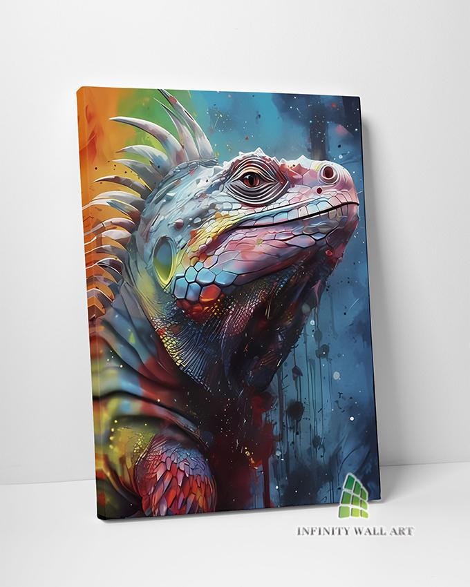 iguana reptile wall decals