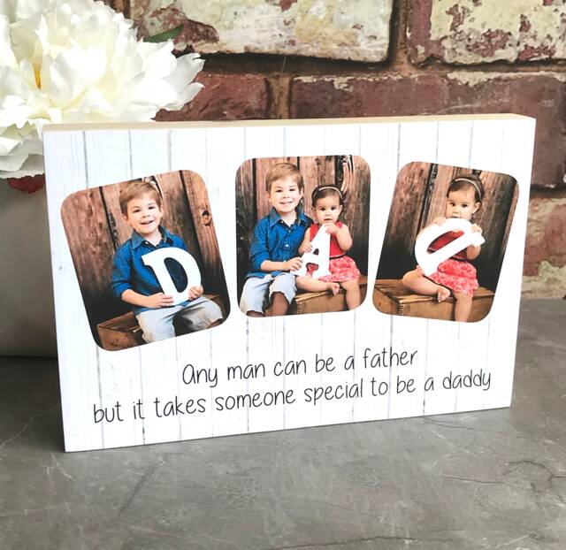 Daddy Gift, Gift For Dad, First Fathers Day, Photo New Dad Custom Frame, I Love Daddy, Fathers Day - image 1