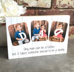 Daddy Gift, Gift For Dad, First Fathers Day, Photo New Dad Custom Frame, I Love Daddy, Fathers Day