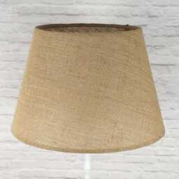 Natural Hessian Tapered Drum Lampshade Handmade in 9 Sizes For Table, Standard & Floor Lamps - thumbnail 4
