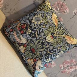 William Morris Strawberry Thief Scatter Cushion - thumbnail 2