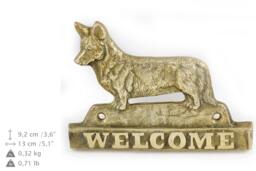 Cardigan Welsh Corgi, Dog Welcome, Hanging Decoration, Limited Edition, Artdog - thumbnail 1