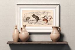 Jerboa Print, Victorian Zoological Wall Art, Desert Rodent Poster - thumbnail 1