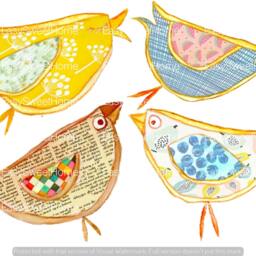 Chicken Wall Decals, 4-Set, Kitchen Decor, Stickers, Tile Furniture Home D??cor - thumbnail 2