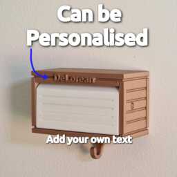 Customizable Key Holder, Hotwheels Car Wooden Panel Design Garage With Opening Door - Display 3D Printed - thumbnail 2