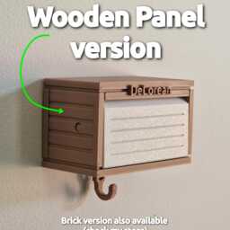 Customizable Key Holder, Hotwheels Car Wooden Panel Design Garage With Opening Door - Display 3D Printed - thumbnail 3