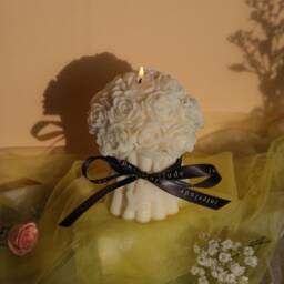 Flower Bouquet Candle - Floral Rose & Peony Soy Wax Mother's Day Gift Romantic Home Decor Wedding - thumbnail 2