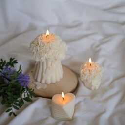 Flower Bouquet Candle - Floral Rose & Peony Soy Wax Mother's Day Gift Romantic Home Decor Wedding - thumbnail 4