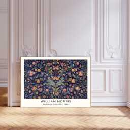 William Morris Art Print, Butterfly Flower Botanical Print, Wall Art - thumbnail 1