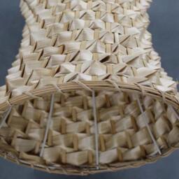 Hand Woven Bamboo Pendant Lamp Natural Circular Lampshade - thumbnail 3