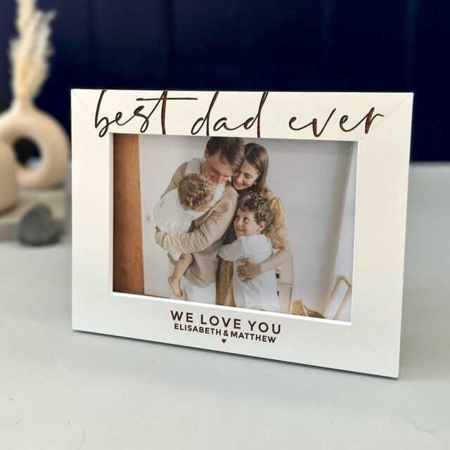 Dad Birthday Gift & Father's Day Present - Best Ever Personalised Picture Frame Custom Photo For The Greatest - image 1