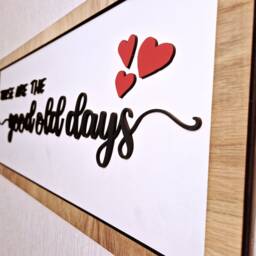 Wooden Wall Sign. These Are The Good Old Days. Rustic Style Decor - thumbnail 3