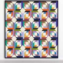 Cottage Windows Quilt Scrap-Friendly Throw - PDF Pattern - thumbnail 1