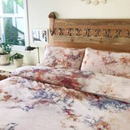 New Phoenix Hand Dyed Bedding, Tie Dye Duvet Cover & Two Pillow Cases, Twin, Queen King, Anna Joyce, Portland, Or - thumbnail 2