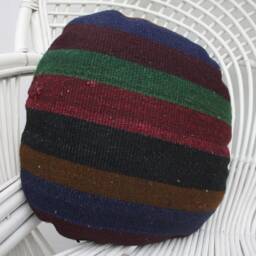 Turkish Kilim Pillow, Pillow Cover, Personalized 16x16 Pink Round Oriental Case, 150 - thumbnail 3