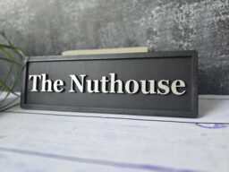 The Nuthouse Sign Funny 3D Letter Wooden Wall Decor - thumbnail 1
