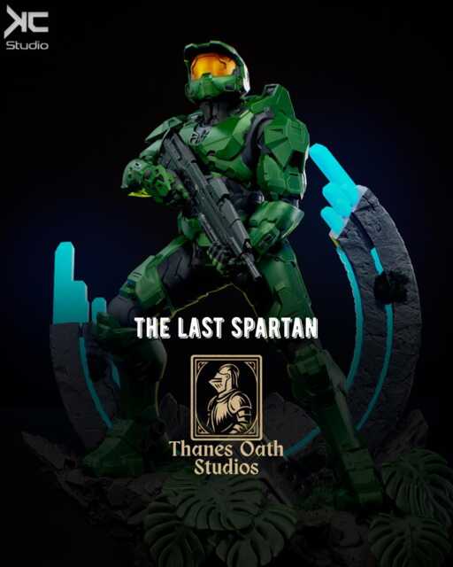 The Last Spartan - Elite Space Soldier Military Sci-Fi Masterchief Resin Figure 16K - image 1