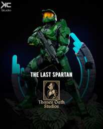 The Last Spartan - Elite Space Soldier Military Sci-Fi Masterchief Resin Figure 16K - thumbnail 1